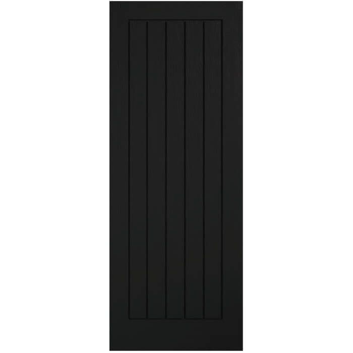 P M Mendes Mexicano Internal Fire Door with 5 Panel - Prefinished Black Oak