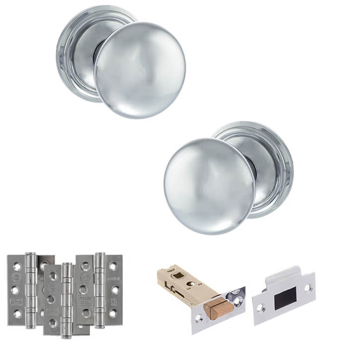 Atlantic Old English Harrogate Door Knob Handle Pack