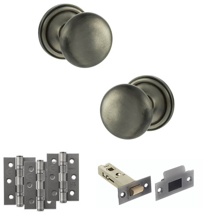 Atlantic Old English Harrogate Door Knob Handle Pack