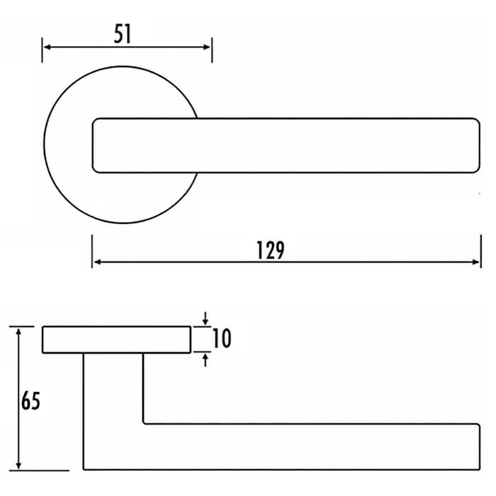 Atlantic Old English Durham Door Handle Pack