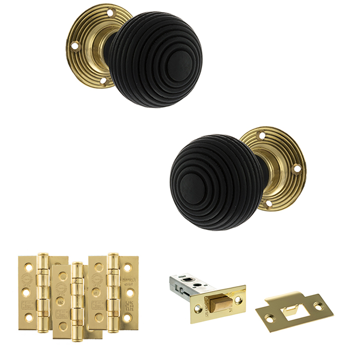 Atlantic Old English Whitby Door Knob Handle Pack