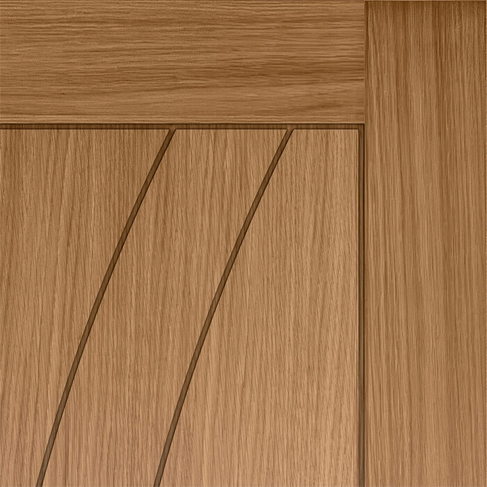 JB Kind Sicily Internal Door with 3 Panel - Prefinished Oak