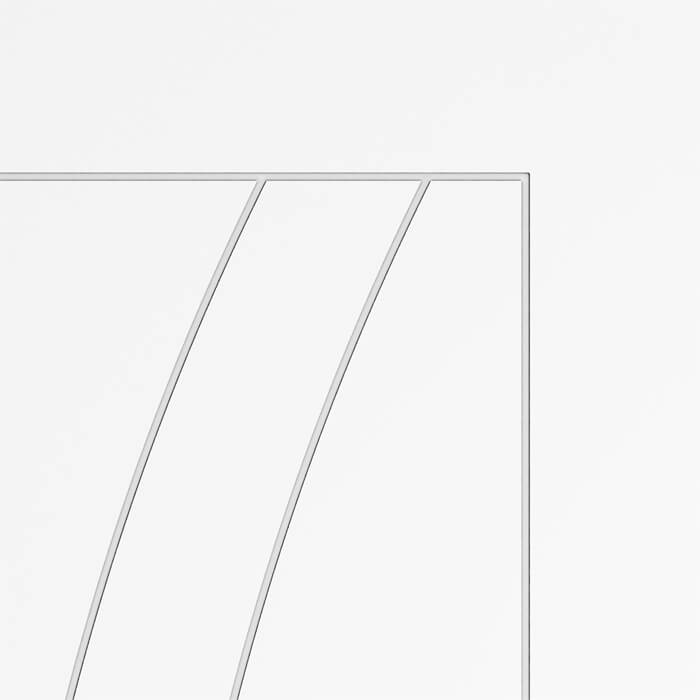 JB Kind Sicily Internal Fire Door with 3 Panel - White Primed