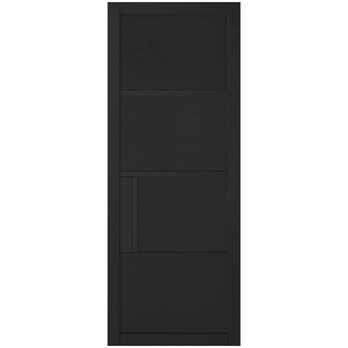 LPD Chelsea Internal Door with 4 Panel - Prefinished Black