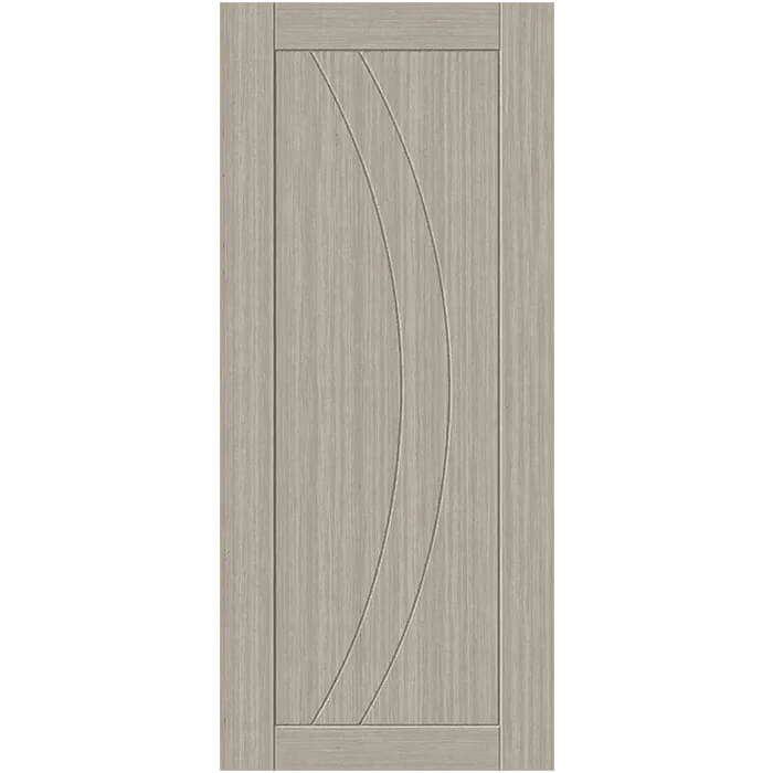 P M Mendes Sorrento Laminate Internal Fire Door with 3 Panel - Prefinished Grey