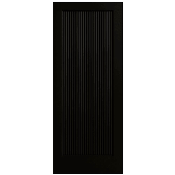P M Mendes Ravenna Internal Door with 1 Reeded Panel - Prefinished Black