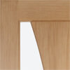 XL Joinery Verona Un-Finished Oak 1-Panel 2-Lites Internal Glazed Fire Door small Image 4