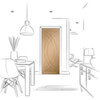 XL Joinery Treviso Un-Finished Oak 1-Panel Internal Door small Image 4