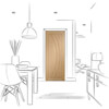 XL Joinery Salerno Un-Finished Oak Internal Fire Door small Image 4