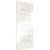 XL Joinery Shaker White Primed 4-Panels Internal Door small Image 4