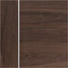 XL Joinery Forli Pre-Finished Walnut Internal Door With Aluminium Inlay small Image 4