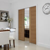 JB Kind Tigris Pre-Finished Oak 5-Panels Internal Fire Door small Image 4