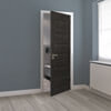 JB Kind Tigris Cinza Pre-Finished Dark Grey 5-Panels Laminate Internal Fire Door small Image 4