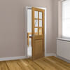 JB Kind Arden Pre-Finished Oak 1-Panel 6-Lites Internal Glazed Door small Image 4