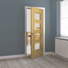 JB Kind Blenheim Pre-Finished Oak 1-Panel 4-Lites Internal Glazed Door small Image 4