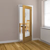 JB Kind Medina Pre-Finished Oak 1-Lite Internal Glazed Door small Image 4