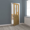 JB Kind Rustic Pre-Finished Oak 2-Panels 2-Lites Internal Glazed Door small Image 4