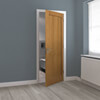 JB Kind Etna Un-Finished Oak 1-Panel Internal Door small Image 4