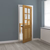 JB Kind Dean Pre-Finished Oak 2-Panels 6-Lites  Internal Glazed Door small Image 4