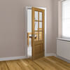 JB Kind Dove Un-Finished Oak 1-Panel 6-Lites Internal Glazed Door small Image 4