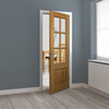 JB Kind Dove Pre-Finished Oak 1-Panel 6-Lites Internal Glazed Door small Image 4