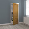 JB Kind Trent Un-Finished Oak 2-Panels Internal Door small Image 4