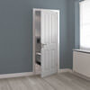 JB Kind Canterbury Grained White Primed 4-Panels Internal Fire Door small Image 4