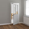 JB Kind Canterbury White Primed Grained 2-Panels 2-Lites Internal Glazed Door small Image 4