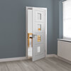 JB Kind Quattro White Primed 4-Panels 4-Lites Internal Glazed Door small Image 4