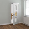 JB Kind Geo White Primed 3-Lites Internal Glazed Door small Image 4