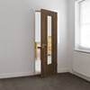 JB Kind Mistral Pre-Finished Walnut 3-Panels 1-Lite Internal Glazed Door small Image 4