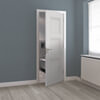 JB Kind Catton White Primed 3-Panels Internal Door small Image 4