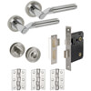 JB Kind Miami Polished Chrome Door Handle Latch Pack small Image 4