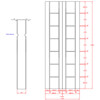 XL Joinery Palermo Un-Finished Oak 14-Panels Internal Bi-Fold Door small Image 4