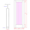 XL Joinery Suffolk Essential Pattern 10 Blanco Oak 1-Lite Internal Clear Etched Glazed Door small Image 4