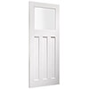 XL Joinery DX White Primed 3-Panels 1-Lite Internal Obscure Glazed Door small Image 4