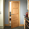 XL Joinery Shaker Un-Finished Oak 4-Panels Internal Door small Image 4