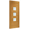 XL Joinery Turin Pre-Finished Oak 3-Lights External Obscure Glazed Door small Image 4