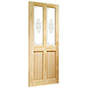 XL Joinery Victorian Un-Finished Clear Pine 2-Panels 2-Lites Internal Campion Glazed Door small Image 4