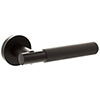 Atlantic Senza Pari Rosarno Knurled Lever Door Handle On Minimal Round Rose small Image 4