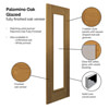 JB Kind Palomino Internal Door with 7 Panel and 1 Clear Glazed Light - Prefinished Oak small Image 4