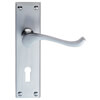 Carlisle Brass Contract Victorian Scroll Lever On Backplate with Keyhole small Image 4