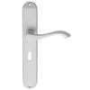 Carlisle Brass Andros 241 x 40mm Lock Profile Lever Door Handle On Backplate small Image 4
