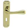 Carlisle Brass Eden Lock Profile Lever Door Handle On Backplate small Image 4