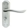 Carlisle Brass Lytham Bathroom Lever Handle on Backplate - 180 x 48mm small Image 4