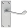 Carlisle Brass Victorian Lever Handle on Latch Backplate - 118 x 42mm small Image 4