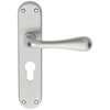 Carlisle Brass Astro 185 x 40mm Lever Handle with Euro Profile On Backplate small Image 4