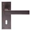 Carlisle Brass Sasso Lock Profile with Lever Handle on Backplate - 150 x 50mm small Image 4