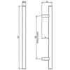 Carlisle Brass Stainless Steel Round T-Bar Handle small Image 4