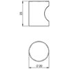 Carlisle Brass Contemporary Polished Stainless Steel Cylindrical Knob small Image 4